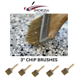 3" WOODEN HANDLE CHIP BRUSH (Qty= 12, & 84 pack)