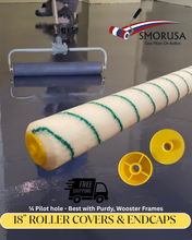 Load image into Gallery viewer, 18" Roller Cover W/ End Caps (3/8 Nap)